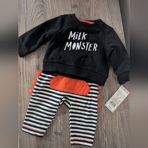Cat & Jack Newborn Halloween‎ 2 Piece Set NWT